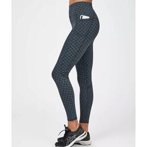 Sweaty Betty Zero Gravity Leggings Blue Diamond Print Womens Large Sportswear
